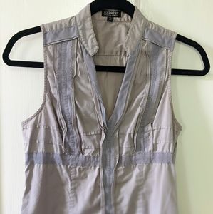 EXPRESS - Faux Tuxedo Sleeveless Top